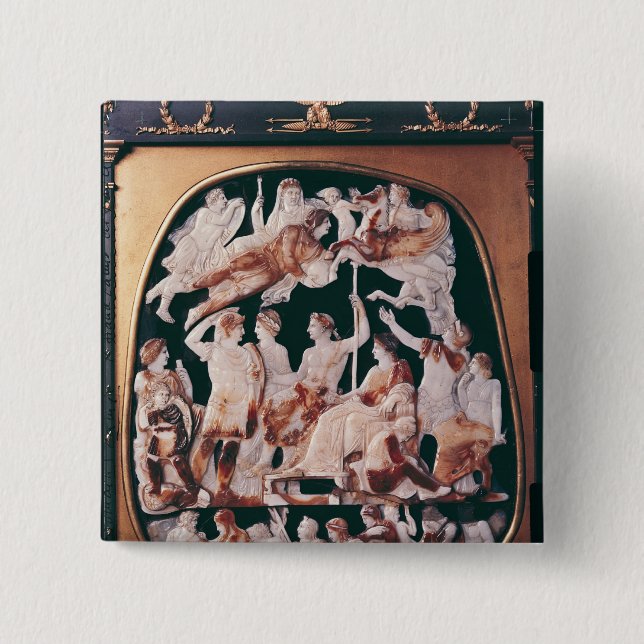 The Great Cameo of France 15 Cm Square Badge (Front)