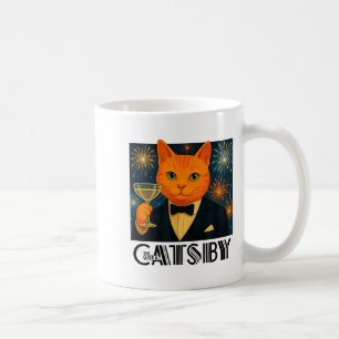 The Great Catsby – Funny Retro Cat Parody  Coffee Mug