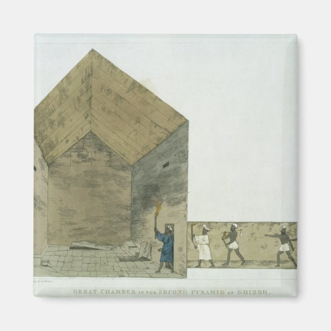 The Great Chamber in the second pyramid of Ghizeh, Magnet (Front)