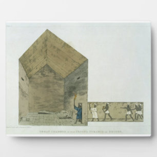 The Great Chamber in the second pyramid of Ghizeh, Plaque