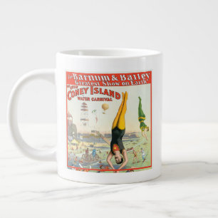 The Great Coney Island Water Carnival Large Coffee Mug