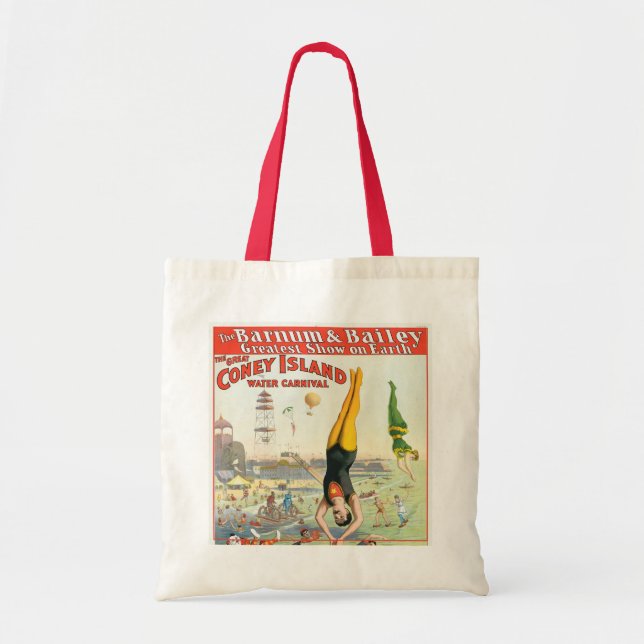 The Great Coney Island Water Carnival Tote Bag (Front)