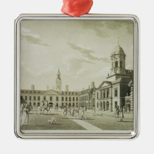 The Great Court Yard, Dublin Castle, 1792 (engravi Metal Tree Decoration