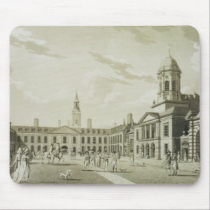 The Great Court Yard, Dublin Castle, 1792 (engravi Mouse Mat