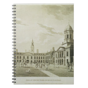 The Great Court Yard, Dublin Castle, 1792 (engravi Notebook