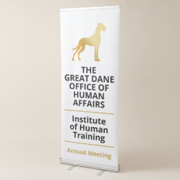 The Great Dane Office of Human Affairs Retractable Banner
