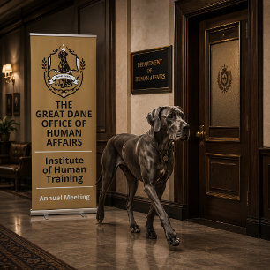 The Great Dane Office of Human Affairs Retractable Banner