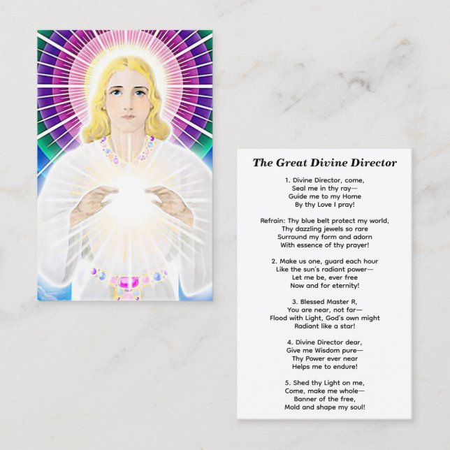 The Great Divine Director Business Card (Front/Back)