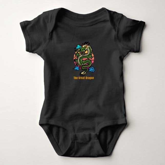 The Great Dragon Baby Bodysuit (Front)