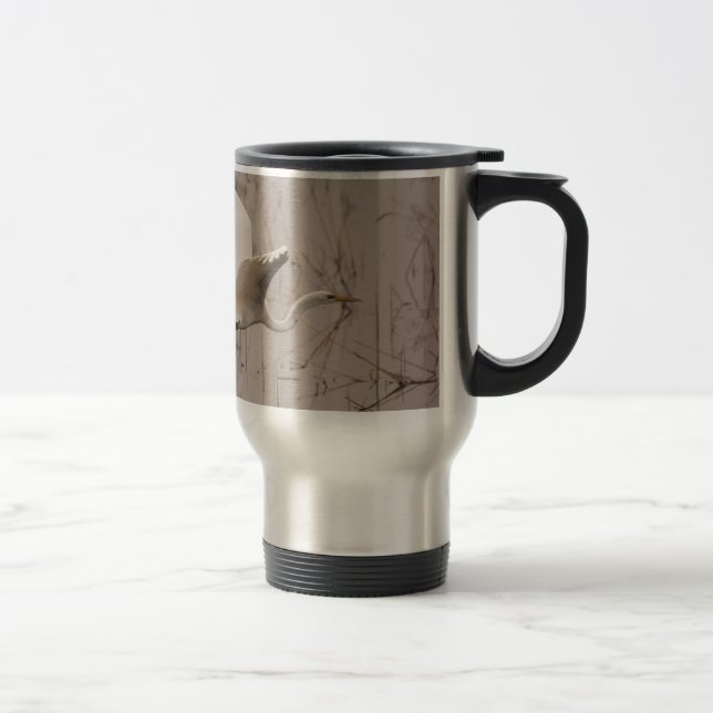 The Great Egret Travel Mug (Right)