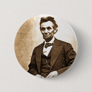 The Great Emancipator - Abe Lincoln (1865) 6 Cm Round Badge
