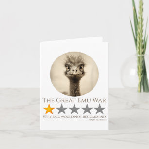 The Great Emu War - Australian History Meme  Card