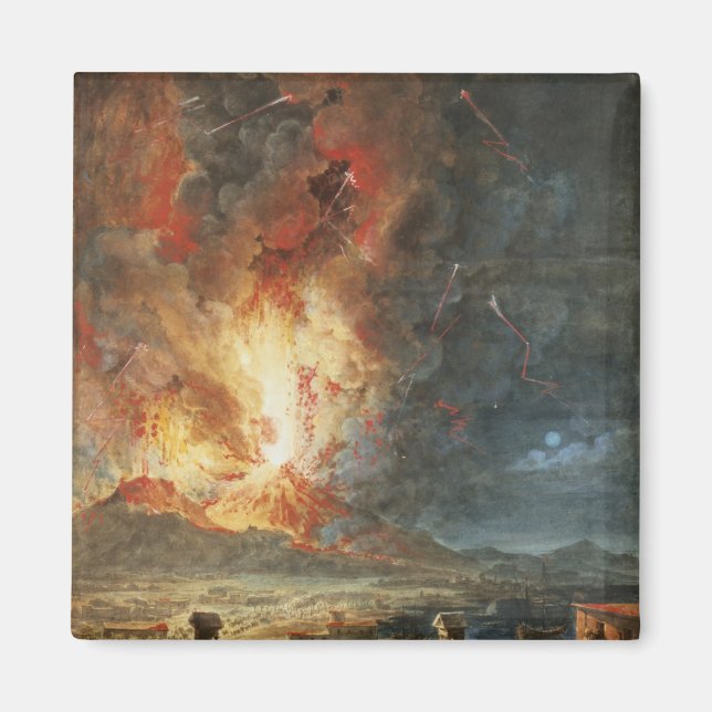 The Great Eruption of Mt. Vesuvius Magnet (Front)