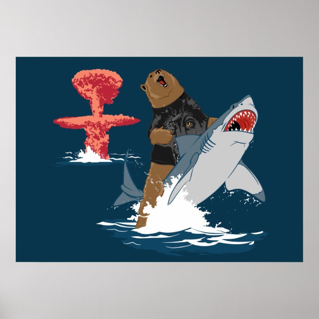 The Great Escape - bear shark cavalry Poster (Front)