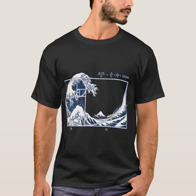 The Great Fibonacci Wave T-Shirt (Front)