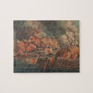 The Great Fight At Charleston 1863 Civil War Jigsaw Puzzle