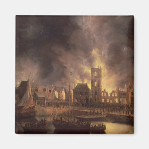 The Great Fire in the Old Town Hall, Amsterdam Magnet