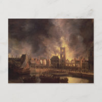 The Great Fire in the Old Town Hall, Amsterdam