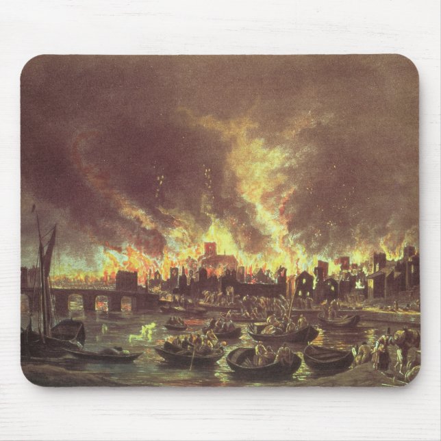 The Great Fire of London, 1666 Mouse Mat (Front)