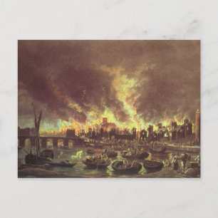 The Great Fire of London, 1666 Postcard