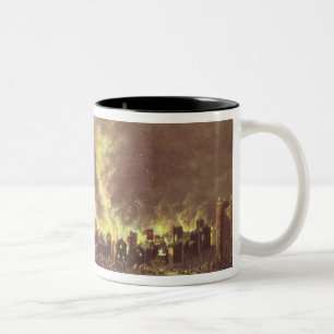 The Great Fire of London, 1666 Two-Tone Coffee Mug