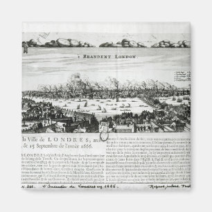 The Great Fire of London in 1666 Magnet