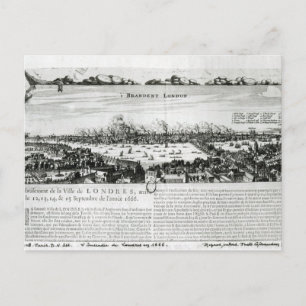 The Great Fire of London in 1666 Postcard