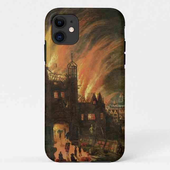 The Great Fire of London (September 1666) with Lud Case-Mate iPhone Case (Back)