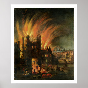 The Great Fire of London (September 1666) with Lud Poster