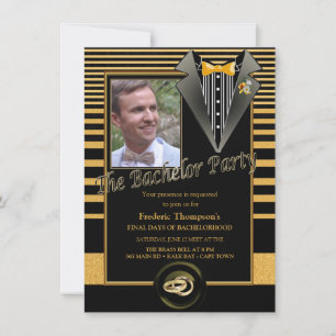 The Great Gatsby Bachelor invitation
