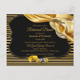 The Great Gatsby Inspiration Rehearsal Dinner Invitation