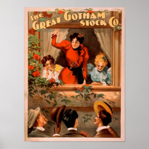 The Great Gotham Stock Co. Theatre Poster