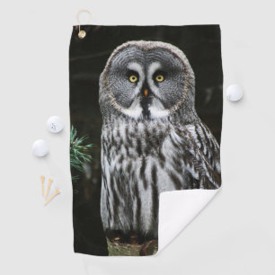 The Great Grey Owl gtcna Golf Towel