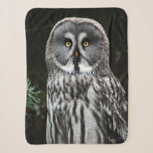 The Great Grey Owl sbcn Sherpa Blanket