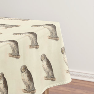 The Great Grey Owl (Strix nebulosa) NY Bird Image Tablecloth