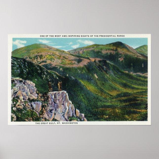The Great Gulf of the Presidential Range View Poster (Front)