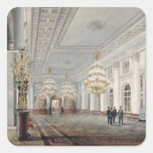 The Great Hall, Winter Palace, St. Petersburg Square Sticker