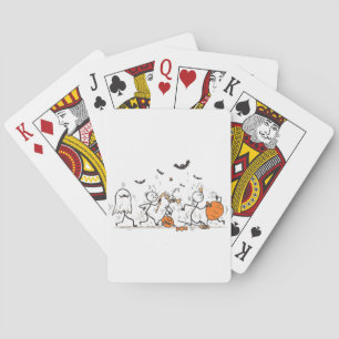 The Great Halloween Candy Fight – Playful Stick Playing Cards
