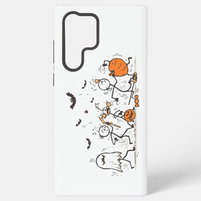 The Great Halloween Candy Fight – Playful Stick Samsung Galaxy S22 Ultra Case (Back)