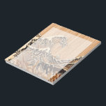 The Great Hokusai Wave Bamboo Wood Style Accent Notepad<br><div class="desc">A custom design inspired by the Great Wave of Kanagawa painted by ancient Japanese artist Hokusai. It is rendered as to look like an intricate Bamboo Wood inlay decor background. Sounds good, a great gift idea. Use the "Ask this Designer" link to contact us with your special design requests or...</div>