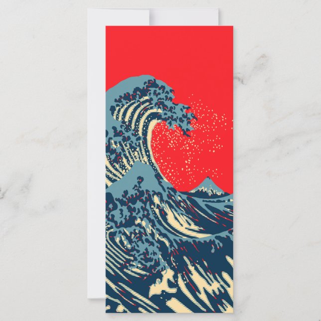 The Great Hokusai Wave in Hope Art Style (Front)