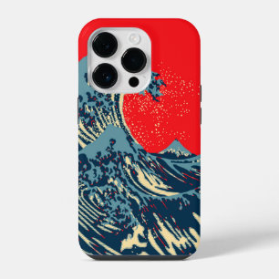 The Great Hokusai Wave in Hope Art Style iPhone 14 Pro Case