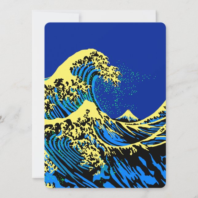 The Great Hokusai Wave in Pop Art Style (Front)