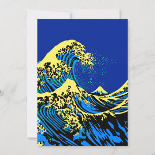 The Great Hokusai Wave in Pop Art Style