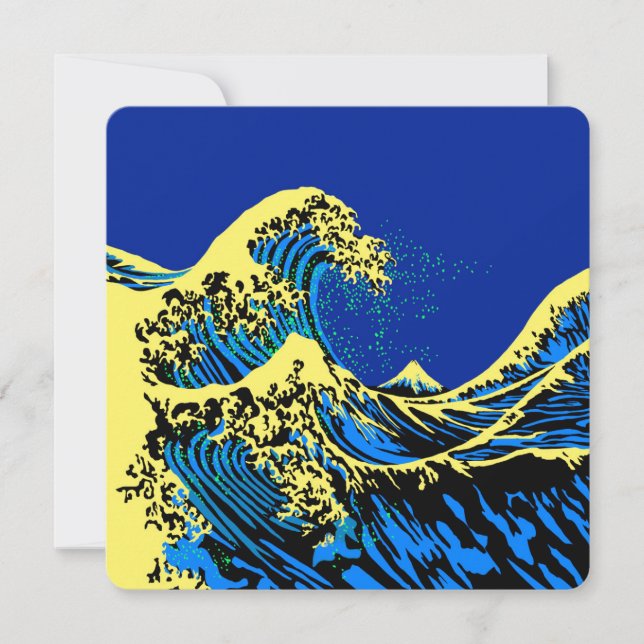 The Great Hokusai Wave in Pop Art Style Decor (Front)