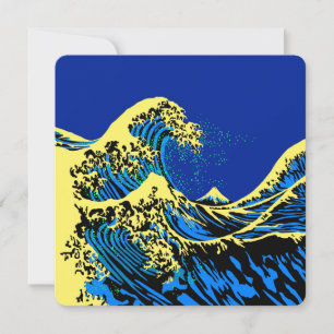 The Great Hokusai Wave in Pop Art Style Decor
