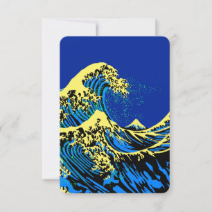 The Great Hokusai Wave in Pop Art Style Decor