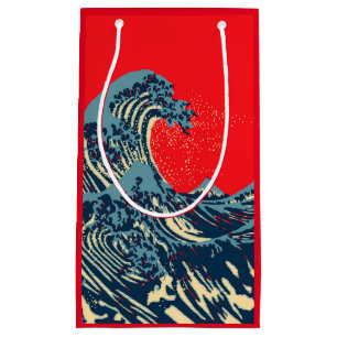 The Great Hokusai Wave Pop Decor Small Gift Bag