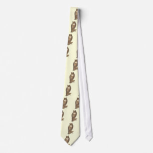 The Great Horned Owl (Bubo virginianus) Tie
