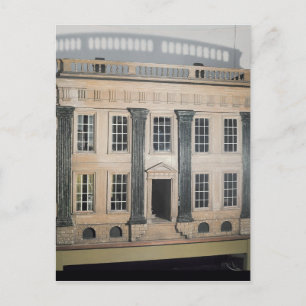 The Great House' English doll's house Postcard